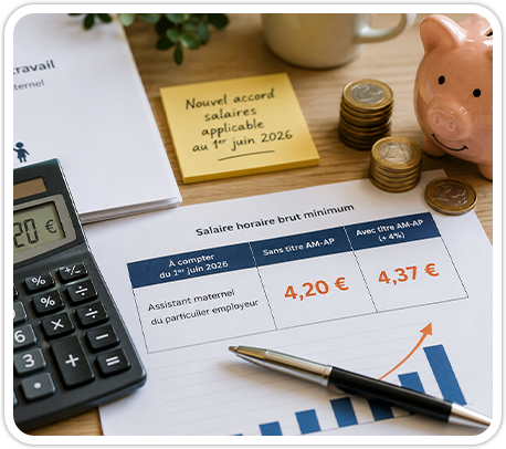 Illustration salaire des assistants maternels