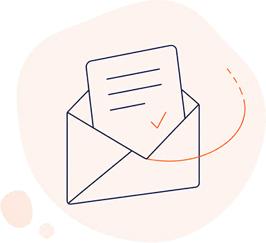 Illustration d’une enveloppe contenant un message